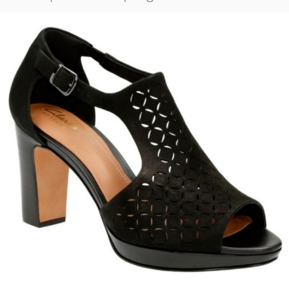 Clarks Jenness Energy Peep Toe Sandals - never worn